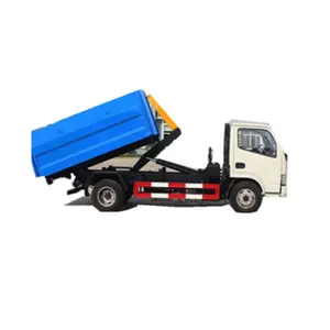 3-5t rear hook lift garbage truck,garbage container lift trucks,arm rolling Garbage Truck