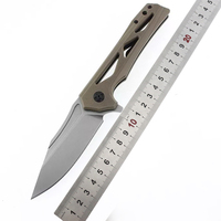 Couteau de poche pliable, lame en acier inoxydable, manche G10, camping en plein air, tactique, EDC, chasse, survie, OEM personnalisable