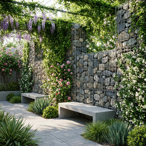 <span class=keywords><strong>Grillage</strong></span> de gabion soudé sur mesure à haute résistance pour murs de soutènement décoratifs et aménagement paysager - Product Image 2