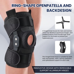Rodillera de alta calidad con bisagras de aluminio extraíbles, soporte para rodilla, perfecta para el menisco. - Product Image 2