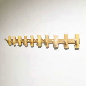 Solid Wood Wall Hooks Tree Branch Shape 10-15kg Load Capacity For Entryway Coat <b>Key</b> <b>Hangers</b> - Product Image 2
