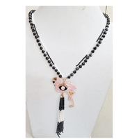 Collier unisexe fait main en résine perlée, motif tribal vintage, style ethnique, perles, cadeau de mariage, pour les passionnés de mode