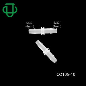 JU 5/32 "4mmストレートバーブコネクタプラスチック2ウェイ医療チューブコネクタジョイナーバーブチューブフィッティング - Product Image 2