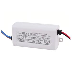 Alimentation à découpage MeanWell APC-16-700 16W à sortie unique 24V AC-DC, entrée 90-264VAC/127-400VDC, efficacité 89%, protection contre les courts-circuits - Product Image 1