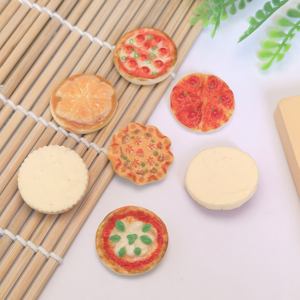 100ชิ้น/ล็อต28มม. มินิเรซินพิซซ่าน่ารักแบบหลังแบนหลังเบี้ยตุ๊กตาขนาดเล็กบ้านอาหารของเล่นสำหรับตกแต่งเคสโทรศัพท์ DIY - Product Image 5