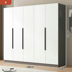 Grande <span class=keywords><strong>armoire</strong></span> en bois, placard de rangement pour vêtements, <span class=keywords><strong>armoire</strong></span> de chambre à coucher, organisateur de sacs à vêtements, grand placard avec portes - Product Image 6