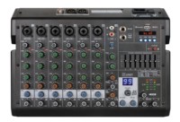 Console de mixage DJ professionnelle CrossTop TD4-DSP Factory Mini 4 canaux 99 DSP avec enregistrement sonore, sorties XLR, USB, réglable, filaire