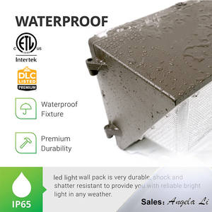 7 yıl garanti 120W duvar paketi ışık DLC LED fotosel sensörü 5000 100 K w 80w 60w açık güvenlik açık wallpack aydınlatma - Product Image 3