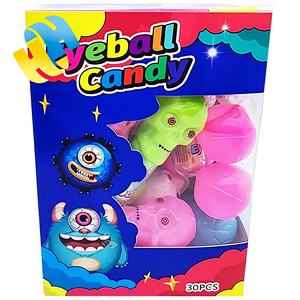 Juguete de caramelo, chupete en forma de cabeza de calavera de Halloween, piruleta, caramelo, sabor afrutado, empaquetado en caja, juguete divertido para niños, juguete de piruleta - Product Image 2