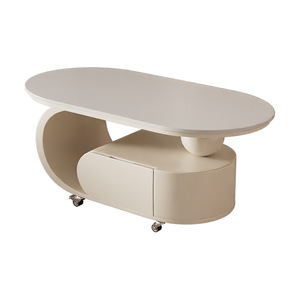 Juego de <span class=keywords><strong>Mesa</strong></span> de Centro Moderna para Sala de Estar con Almacenamiento, Estilo Crema, <span class=keywords><strong>Decorativa</strong></span>, de <span class=keywords><strong>Alta</strong></span> Calidad para el Hogar - Product Image 3
