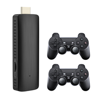 SYTA Nouveau Atv Android Game Stick 2 + 8/16 Go SMBOX H313 Mini Console de jeu vidéo avec deux contrôleurs