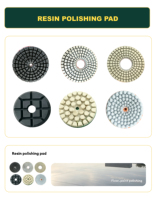 Disques de ponçage flexibles 80 mm pour machines à pierre, disques de polissage diamantés à liant résineux pour marbre et granit, utilisation humide et sèche