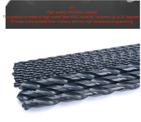 Foret hélicoïdal extra long BOMI 2025 pour trous profonds, queue droite, 1-13mm, 75mm, plusieurs spécifications, vente en gros