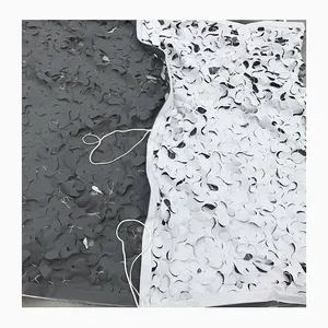 Double color camouflage net white and cement gray color net for city hidden foreign camouflage net