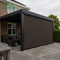 Nouvelle Arrivée Pergola Extérieure en Aluminium avec Stores Motorisés et Toit à Lames Fournisseur d'Usine de Pergolas du Guangdong