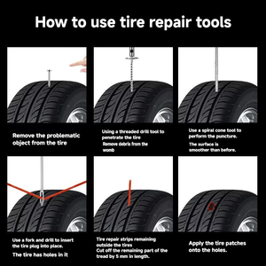 Kit de réparation de <span class=keywords><strong>pneus</strong></span> de haute qualité à vente chaude, 148 pièces | Kit de réparation de <span class=keywords><strong>pneus</strong></span> d'urgence pour motos, voitures, camions <span class=keywords><strong>et</strong></span> VUS - Product Image 5