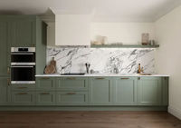 Vermonhouzz - Armoire de cuisine sur mesure pour usage domestique - Meubles de cuisine traditionnels - Armoire de cuisine en bois avec comptoir en quartz