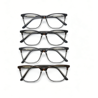 Montures de lunettes vintage œil de chat à rayures écaille de tortue