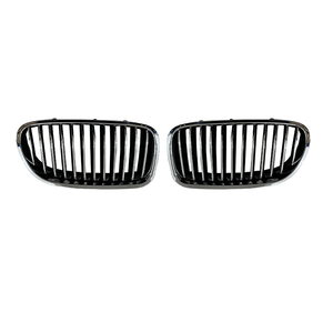 51712155447 Rejilla Delantera Izquierda Negra Brillante para <span class=keywords><strong>BMW</strong></span> Serie 5 E60 Sedán y <span class=keywords><strong>E61</strong></span> LCI <span class=keywords><strong>Touring</strong></span> 2003-2010 <span class=keywords><strong>520d</strong></span> 530i M5 - Product Image 3