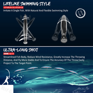 เหยื่อปลอมแบบแกว่งได้,เหยื่อตกปลาแบบแข็งพร้อมตะขอ - Product Image 6