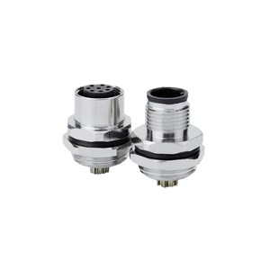 Connecteur M12 4, 5 ou 6 broches, étanche, courant nominal 2A, boîtier ABS, en cuivre pour câblage résistant à l'eau - Product Image 2