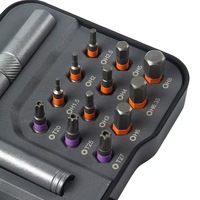 Jeu de tournevis à cliquet multifonction VETOOL pour usage domestique, 24-en-1, embouts multi-usages haute dureté, seau en acier S2