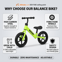 Draisienne Lol Fun pour Enfants, Vélo d'Équilibre sans Pédales pour Bébés et Enfants