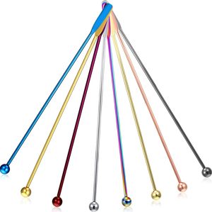 Palillos Desechables de Acero Inoxidable de 7.5 Pulgadas para Cócteles, Herramientas de Bar Promocionales - Product Image 2