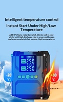 Démarreur de batterie 12V robuste à courant de crête de 3000A avec compresseur d'air intégré de 150 PSI