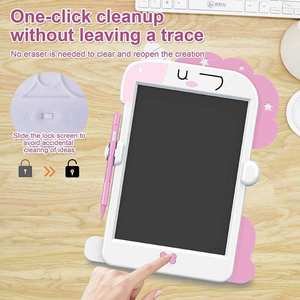Mainan Tablet tulis LCD 8.5 inci, papan gambar Unicorn ungu merah muda dengan layar warna untuk anak-anak - Product Image 4