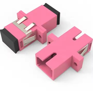 Ba chiều buộc chặt Shrapnel <span class=keywords><strong>SC</strong></span> Bộ chuyển đổi sợi lõi kép với nắp bụi vỏ sò có sẵn trong màu sắc tùy chỉnh - Product Image 2