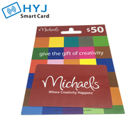 Conception personnalisée de cartes-cadeaux de fidélité en PVC Offset imprimé en couleur incluant le porte-cartes en papier Carte magnétique-Offset durable