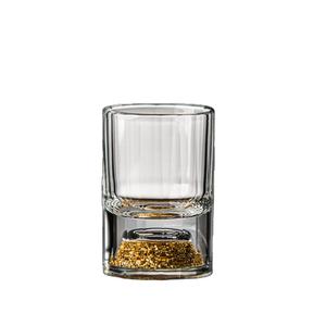 Taza de cristal de hoja de oro en forma de gota, vaso de vodka transparente, licor, vaso de vino, vaso de chupito de copa de alta gama - Product Image 1