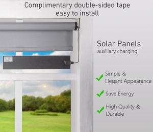 Petits panneaux solaires haute efficacité 15,7x3,1 pouces 5V/5W avec chargeur USB intégré et système de stabilisation de tension pour stores motorisés - Product Image 3