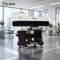 Imprimante UV DTF A3 Yinstar, imprimante UV DTF pour autocollants en cristal doré et argenté, avec vernis, imprimante à feuille de dorure à chaud, A3 UV DTF