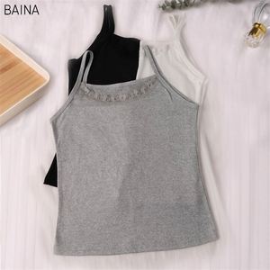 Camisola Nueva 100% Algodón para Mujer, Camiseta sin Mangas de Color Sólido, Informal - Product Image 1