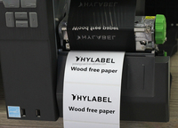 Autocollant de code à barres en papier auto-adhésif sans bois blanc personnalisé 70mm x 40 étiquette en papier sans bois