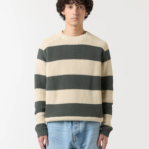 Custom Men's Pullover Christmas <strong>Sweater</strong> Coarse Needle Crew Neck Men Solid Striped <strong>Knitted</strong> Knitwear <strong>Sweater</strong> - Product Image 6