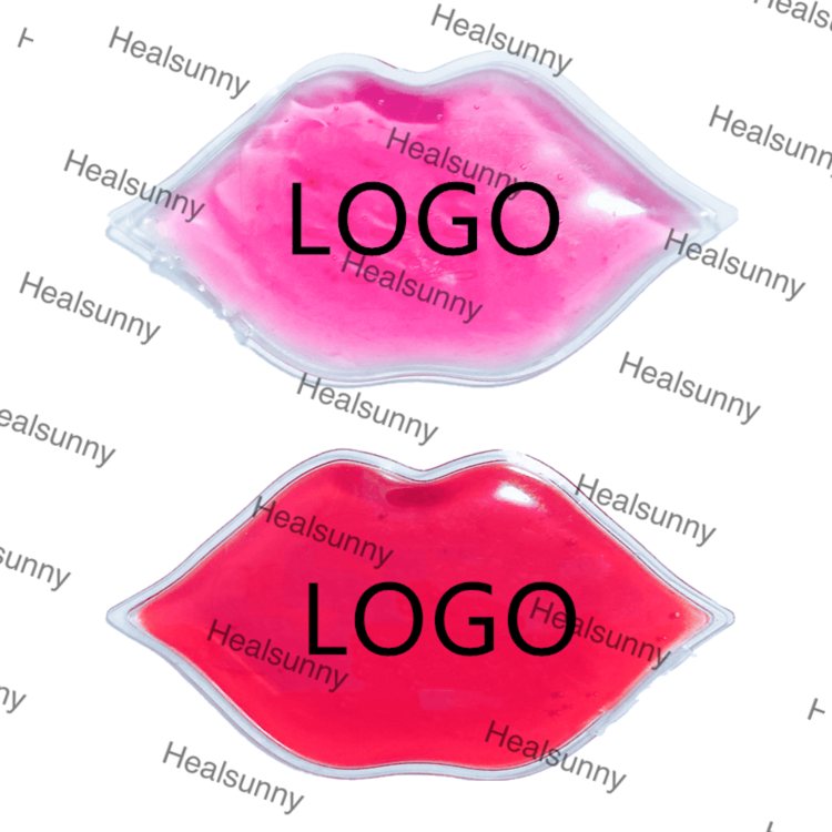 Private logo Lip Shape Gel Ice Pack for Beauty Care Clinic and Salons