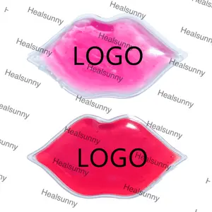 Kemasan Es Gel Bentuk Bibir Logo Pribadi untuk Klinik dan Salon Perawatan Kecantikan