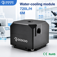 Pompe de refroidissement à eau OCOCOO H09A 16W 720LH, hauteur de refoulement 6M, base compacte à ailettes carrées, équipement de laboratoire de recherche, vente en gros fabricant