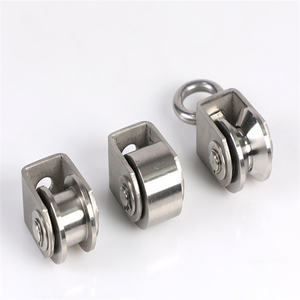 Fornitura del produttore multi modelli 201 304 acciaio inossidabile <span class=keywords><strong>38mm</strong></span> 48mm 63mm 68mm 74mm V puleggia a fune con cuscinetto a gola - Product Image 6