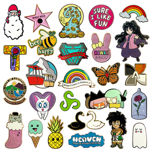 Fabricante con 20 Años de Experiencia, Pin Esmaltado Personalizado Sin Cantidad Mínima de Pedido, Pin de Solapa de Anime y Dibujos Animados, Insignia Metálica de Esmalte Blando y Duro, Proveedor OEM, Diseño Gratuito - Product Image 1