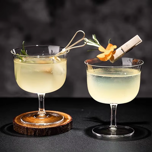 Estilo Japonês Cristal Boca Larga Martini Cup Borboleta Clássica Flauta Wine Bar Cocktail Glass - Product Image 6