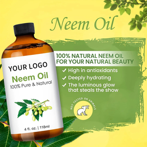 زيت النيم العضوي للشعر بعلامة تجارية خاصة، مستخلص زيت النيم المضغوط على البارد المركز للبشرة والشعر والوجه - Product Image 2