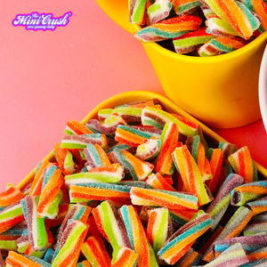 Dulces Halal de Alta Calidad al por Mayor, Caramelos de Goma Suaves y Masticables con Forma de Arcoíris Colorido, Bolsa de Dulces con Etiqueta Privada - Product Image 2