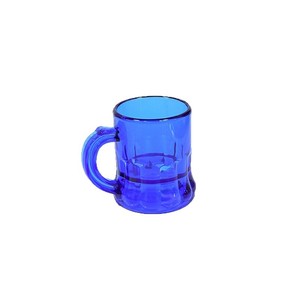 Transparent Blue Plastic Beer Mug 1 Oz 4.5 Cm High For Whiskey Cocktails Party Use - Product Image 5