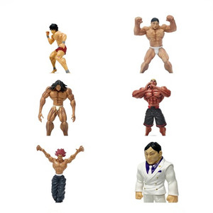 En stock : 6 figurines d'action <span class=keywords><strong>Anime</strong></span> BAKI, figurines Hanma, modèles en PVC, jouets - Product Image 1