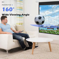 Écran de projection électrique motorisé de 72 pouces pour home cinéma, enroulable automatiquement – Prix de gros