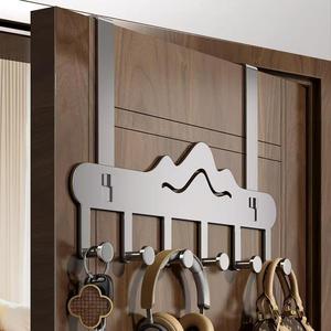 Over Door Hooks Rectangle Multi Functional Storage Rack Hook Type Door Back Mount Strong Load Bearing Coat Hanger - Product Image 3